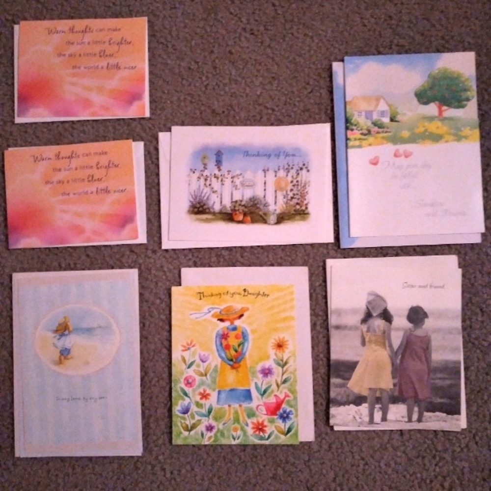 Lot of (7) thinking of you cards